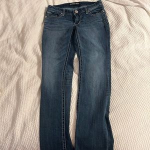 Express dark blue jeans size size 4